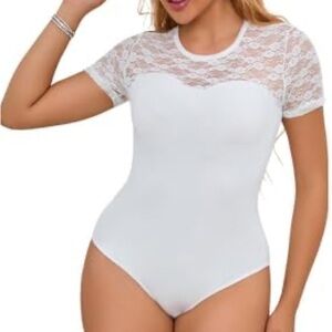 White Lace Women’s Bodysuit
